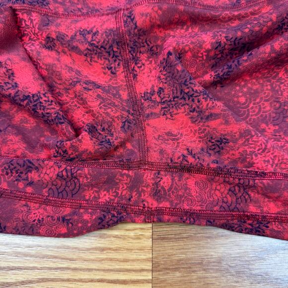 Lululemon Align Pant 28" *Lunar New Year Intricate Oasis Love Red Gold Logo Sz 6 - Picture 6 of 9